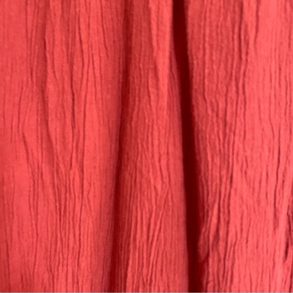 Abercrombie & Fitch | Embroidered Floral Boho Swing dress in Rust, Size M - Picture 3 of 16